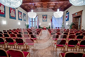 Emblem Hall in the Vienna City Hall, Austria