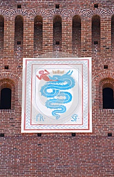 emblem of the House of Visconti  photo