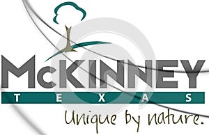 Emblem of McKinney Texas state, USA. 3D Illustration photo