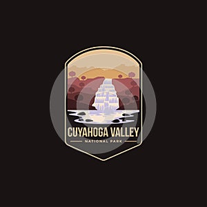 Emblem patch logo illustration of Cuyahoga Valley National Park