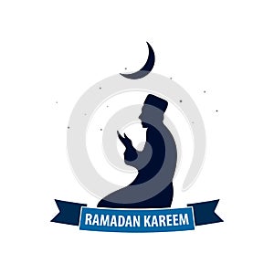 Emblem for Ramadan. Ramadan Kareem. Vector illsutration.