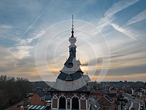 Emblem, Ranst, Belgium, 15th of February, 2023, Old Town Hall of Emblem, in the dorpstraat of the Little village of