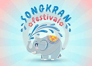 Emblem for Songkran water festival