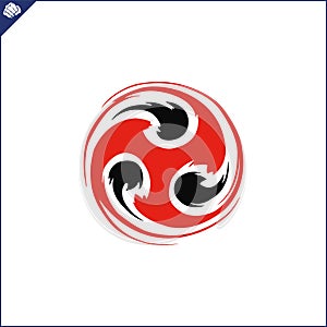 Emblem, symbol martial arts. KYOKUSHINKAI