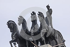 Emblematic Quadrigas in Madrid, Spain