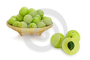 Emblica,amla green fruits