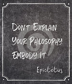 Embody it Epictetus photo