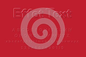 Emboss Effect, Emboss Alphabet, Emboss Font, Emboss Text