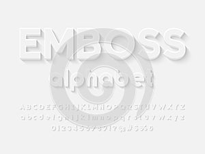 Emboss font