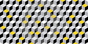 Embossed grey cube pattern - seamless vector texture