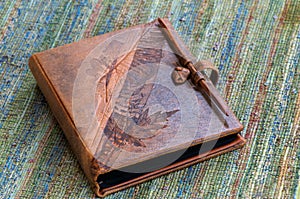 Embossed Leather Book photo