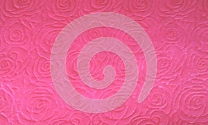 Embossed Pink Roses Background