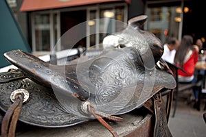 Embossed saddle in Calgary