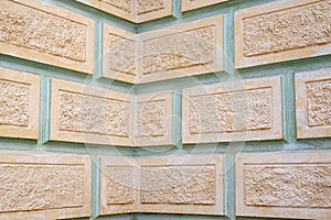 Embossed wall as background or texture