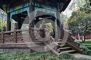 Embossments and sculptures of gazebo,China