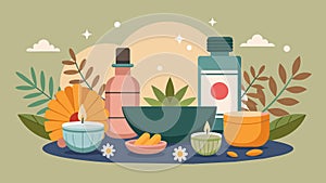 Embrace the healing powers of natural remedies and ancient techniques during your spa day.. Vector illustration. photo