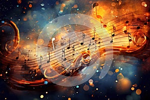 In the embrace of music, notes cascade like sparkling waterfalls, harmonies resonate with the heartbeat of the universe, and