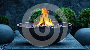 Embrace the night's warmth! Firepit glowing a beacon of comfort. Dive into the cozy evening ambiance. Share the