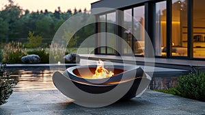 Embrace the night's warmth! Firepit glowing a beacon of comfort. Dive into the cozy evening ambiance. Share the