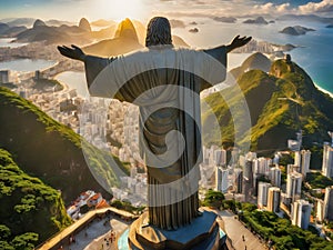 Embracing the City: Christ the Redeemer at Sunrise