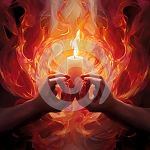 Embracing Flames: A Symbolic Bond