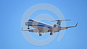 Embraer ERJ-135 Front View While Landing