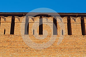 Embrasure in the defense wall