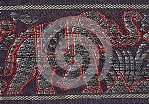 Embroidered elephant