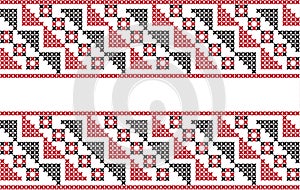 Embroidered pattern on transparent background