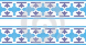 Embroidered pattern on transparent background