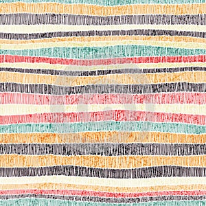 Embroidered seamless striped pattern. Print for carpets, pillows, blankets, home decor. Ethnic and tribal motifs. Bohemian print