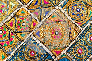 Embroidery cloth background