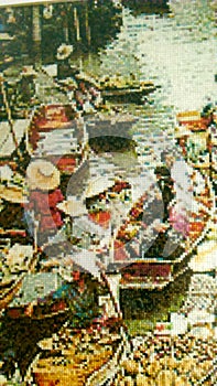 Embroidery floating market photo