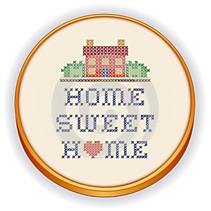 Embroidery, Home Sweet Home Cross Stitch