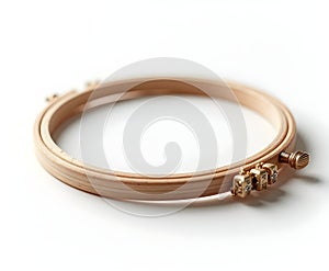 Embroidery Hoop Isolated on White
