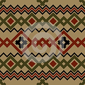 Embroidery or knit pagan slavic estonian skandinavian norwegian russian ukrainian tribal ethnic folk seamless pattern