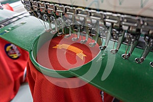 Embroidery machine needle in Textile Industry at Garment Manufacturers