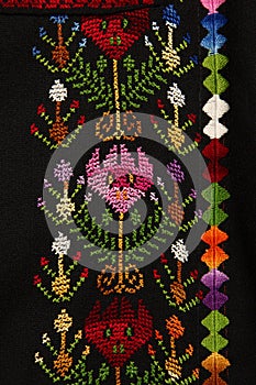 Embroidery by needle