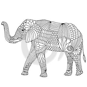 Embroidery pattern elephant