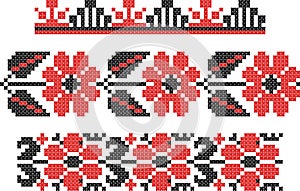 Embroidery Slavic cross pattern photo