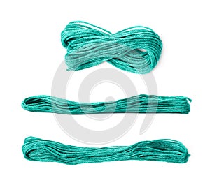 Embroidery thread yarn isolated