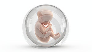 Embryo developing in vitro fertilization process concept