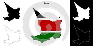 Embu outline map