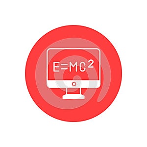 Emc2 vector icon which can easily modify or edit.