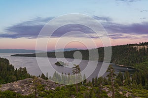 Emerald Bay sunset at Lake Tahoe California