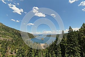 Emerald bay, Tahoe lake, California