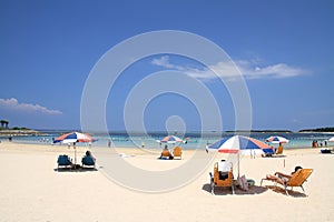 Emerald beach in Ocean Expo park, Okinawa