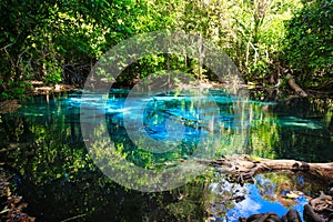 Emerald blue natural Pool