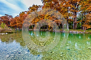 Emerald Colored River at Garner State Park, Texas