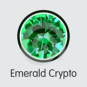 Emerald Crypto - Crypto Currency Coin Symbol.